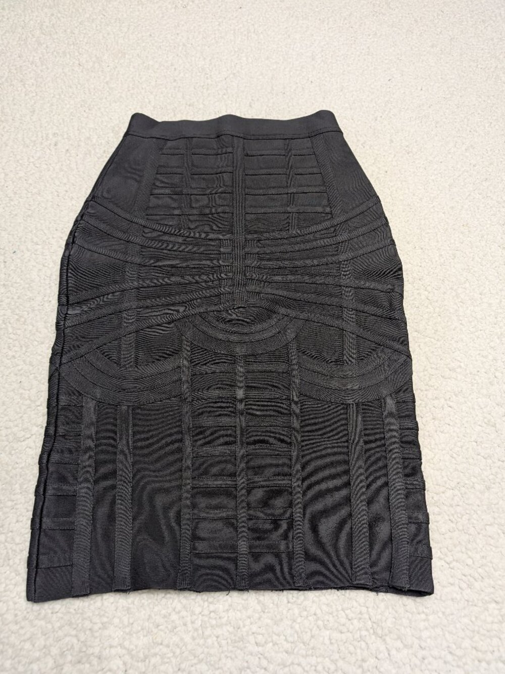 House of CB Gray Bandage Bodycon Skirt Size M Textured Stretch